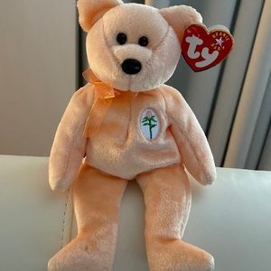 Ty Beanie Baby Silver Star 2000. DEAREST Born May 8, 2000. Style #4350. Retired.